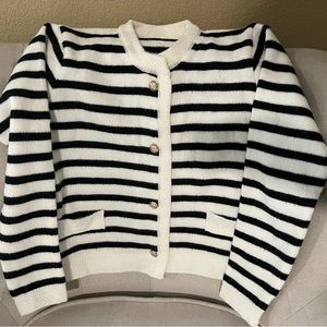 NEW chic striped cardigan